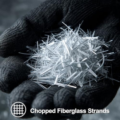 Fiberglass for Concrete Cement Fiber Additive, Chopped Strand Mortar Reinforcement, Concrete Countertop Forms (White, 5LB) - size: 5LB