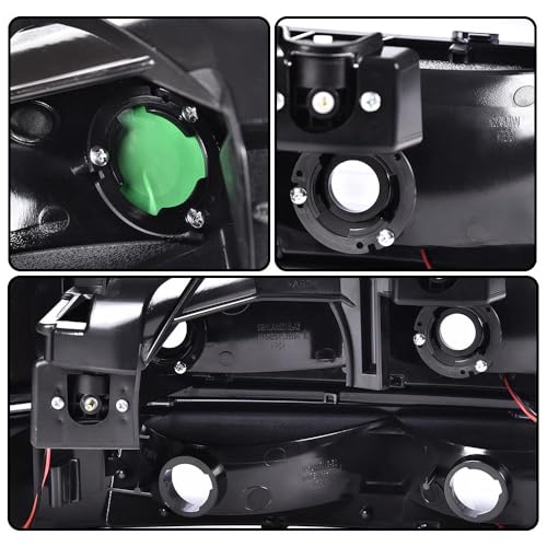 G-PLUS LED Headlights Fit Chevy Silverado 1999-2002/Fit Tahoe Suburban 1500 2500 2000-2006 Bumper Headlamps Left & Right - size: [LED Clear] 1999-2002 Silverado
