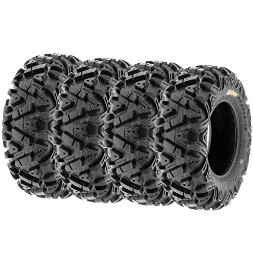 SunF ATV Tires 24x9-11 UTV Tires 24x9x11 All Terrain Tires, 6 PR Tubeless A033, Set of 4 - size: 24x9-11 & 24x9-11