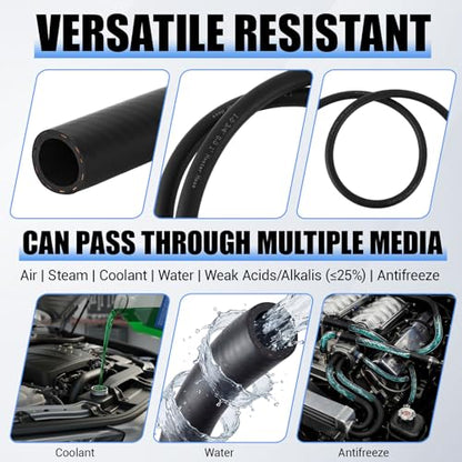 Outus 3/4",100ft EPDM Heater Hose, 85PSI Black Coolant Hose Automotive - size: 3/4",100FT