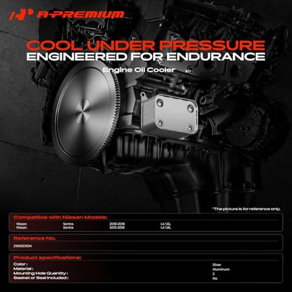 A-Premium Transmission Oil Cooler Compatible with Nissan