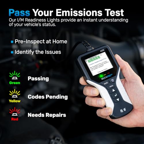 BLCKTEC 420X OBD2 Scanner Diagnostic Tool, Read and Clear Check Engine Light, Car Code Reader for All OBDII Cars 1996 and Newer, Comes with Bluetooth Topnotch App On iOS & Android - size: 2.4 inches