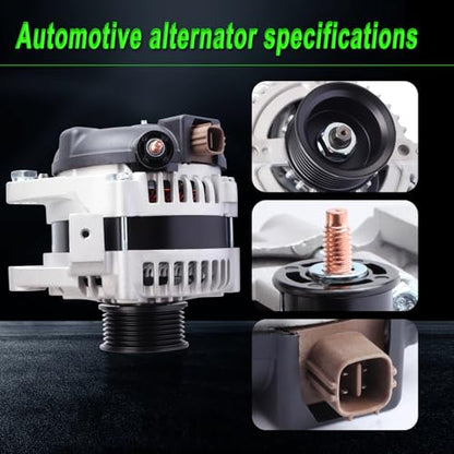 Alternator 100A Fit Toyota 04-06 Camry 04-07 Highlander 2.4L L4 - size: 2004-2006 Camry