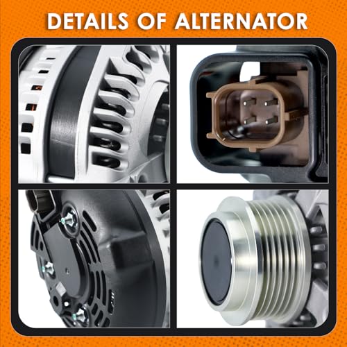 DynaVim Parts New Alternator Fit for Honda Odyssey 2011 2012 2013 11573N - size: 11573N