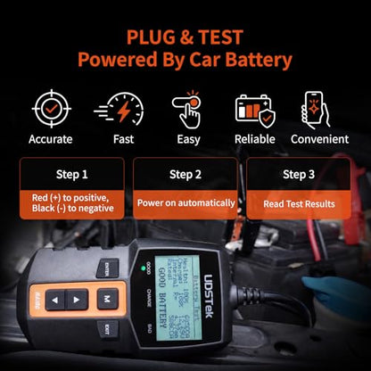 Car Battery Tester 12V BA100, 100-2000 CCA Automotive Battery Load Tester