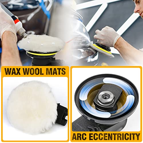 Autolock 5 Inches Air Random Orbital Sander, Pneumatic Palm Sander 1pcs - size: 5 Inch