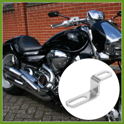 20mm 30mm 0.8" 1.18" Motorcycle Exhaust Pipe Bracket Z Shape Muffler Mounting Clamp Stainless Steel Silver Tone Vehicle Components