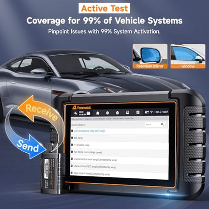 2026 FOXWELL Scanner NT809BT OBD2 Scanner Diagnostic Tool with 30+Resets, All System Bidirectional Scan Tool for All Vehicles, CAN-FD, FCA Autoauth, 3-Yr Free Update, AutoVIN, Wireless 65-Foot, Black - color: NT809BT Bidirectional Scanner Black
