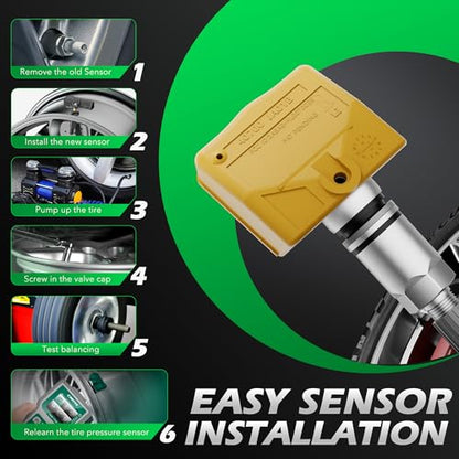 TPMS Sensor for Nissan,315Mhz Tire Pressure Monitor Sensor Set of 4