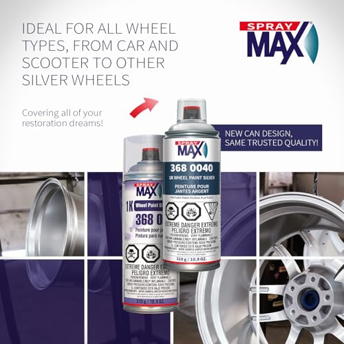 SprayMax 1K Wheel Paint Silver | Professional Argent Silver Wheel Paint