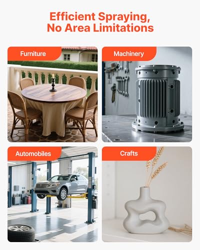 VEVOR LVLP Air Spray Gun, Gravity Feed Paint Sprayer Gun with 3 Nozzles (1.3/1.4/1.7mm), 600ml Capacity Automotive Paint Sprayer with Air Regulator for Furniture, Car Painting, Home Improvement - size: LVLP -1.3/1.4/1.7mm