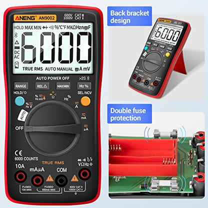 ANENG Bluetooth Multimeter, TRMS 6000 Count Auto Range AC/DC Digital Tester