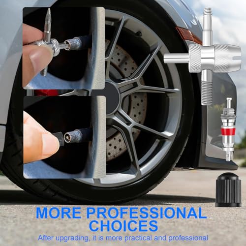 Suaika Brand Tire Valve Stem and Valve Core Removal Tool Set, 44 pcs