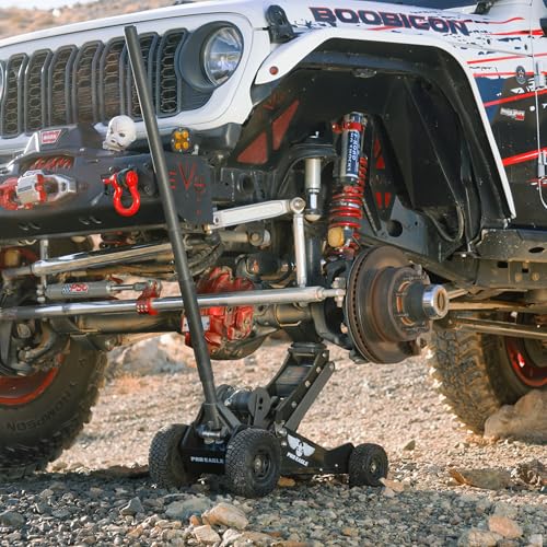 Pro Eagle 3 Ton Kratos Big Wheel Off Road Jack - Heavy Duty Hydraulic Floor Jack for Lifted Trucks & SUVs - All Terrain High Lift with 8 inch Extension & Skid Plate