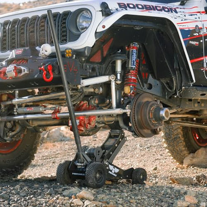 Pro Eagle 3 Ton Kratos Big Wheel Off Road Jack - Heavy Duty Hydraulic Floor Jack for Lifted Trucks & SUVs - All Terrain High Lift with 8 inch Extension & Skid Plate