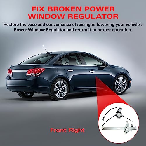 BDFHYK 748-173 Power Window Regulator with Motor Front Right Passenger Side for Chevy Impala, Impala Limited, 10338555, 2006 2007 2008 2009 2010 2011 2012 2013 2014 2015 2016 - size: Front Right, style: 2006-2013 Chevy Impala