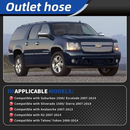626-553 Radiator Heater Hose Compatible with Silverado Tahoe
