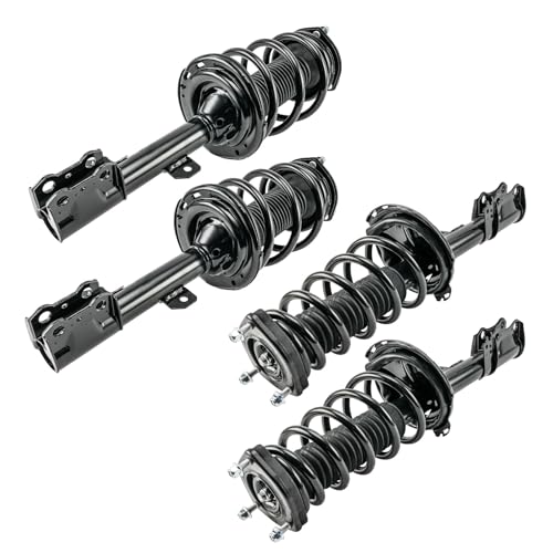 KAX Complete 4 Piece Front and Rear Strut Assembly Kit for 2009-2012 Toyota Venza, 2x Shock Absorber Struts with Coil Spring, 2x Shock Absorber Struts, Full Set Replaces All 4 Corners - size: 2009-2012 Toyota Venza-4 PCS