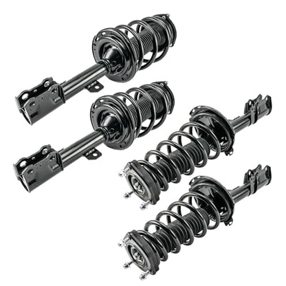 KAX Complete 4 Piece Front and Rear Strut Assembly Kit for 2009-2012 Toyota Venza, 2x Shock Absorber Struts with Coil Spring, 2x Shock Absorber Struts, Full Set Replaces All 4 Corners - size: 2009-2012 Toyota Venza-4 PCS