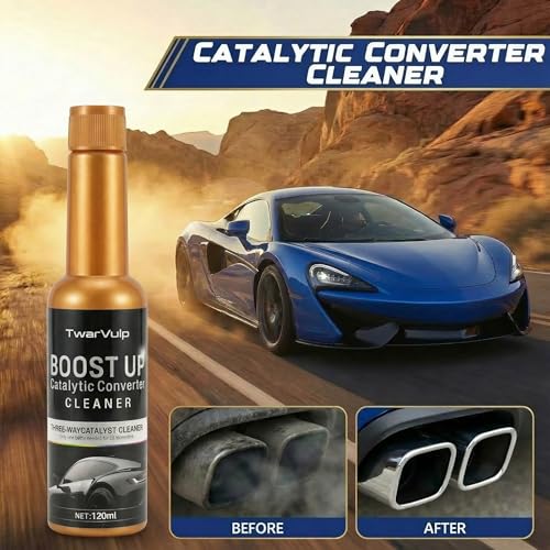 Catalytic Converter Cleaner Catalytic System Cleaner Additive for Gas & Diesel Vehicles, Routine Maintenance Treatment, Supports Smooth Engine Operation, Easy Pour-in, 3 Pack 120ml - size: 3 Pack