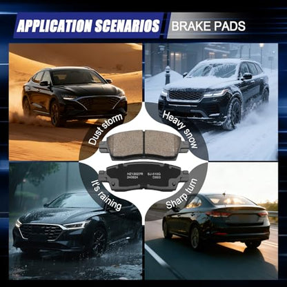 Ceramic Rear Brake Pads for Chevrolet Traverse,Trailblazer - size: D883