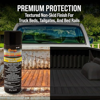 Custom Shop Sprayable Bedliner for Truck Beds & Touch-Up, 14.4oz