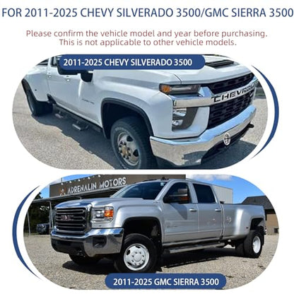 hightall 17 Wheel Simulators, 17" 8 Lug 5 Hand Holes Stainless Steel Hubcaps,Polished Surface,Bolts On Wheel Cover Set Compatible with 2011-2025 Chevy SILVERAD0 3500/GMC Sierra 3500 HD DRW - size: 17“For 2001-2007GMC3500 2003-2021G3500/G30