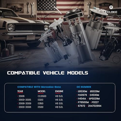 KELOKE Electric Fuel Pump Module Assembly Compatible with Mercedes-Benz - color: E8530M