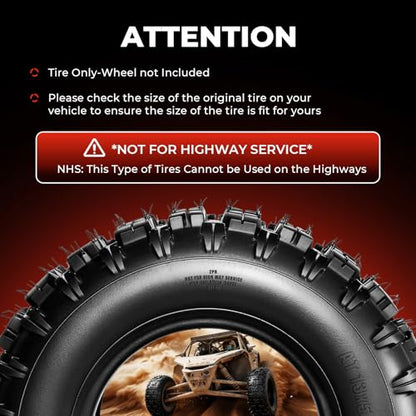 Set of 2 13x5-6 ATV UTV Tires, 13x5x6 All-Terrain Tires