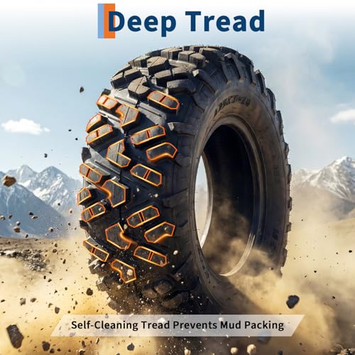 27x9x14 ATV UTV Tires, 27 9 14 All-Terrain Tires,A102, 27x9-14 UTV ATV Tire for Off-Road, Mud, Dirt, Sand, Street Trail, 6PR Tubeless,2 Pack - size: 27X9-14, style: Pattern D