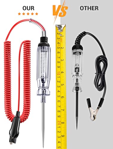 Heavy Duty 6-24V Automotive Circuit Tester w/Replacement Indicator Light - size: 1-Pack