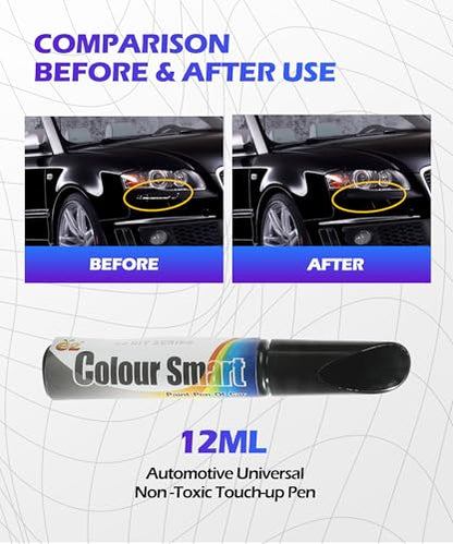 SCUARI Touch Up Paint Pen,Car Paint Pen,Car Paint Scratch Repair,Car Accessories Car Scratch Remover Pen,Car Touch Up Paint,Car Paint Scratch Repair,Paint Pen for Cars Paint Scratch Repair (Black) - color: Black