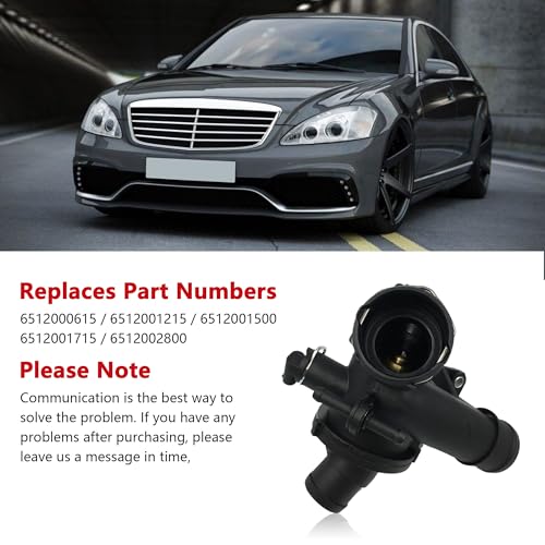 Engine Coolant Thermostat Housing For Mercedes-Benz W204, C204, S204, C218, X218, W212, A207, C207, S212, W166, X204, W447, W221, W222, R172, B906,B907, W639 Replaces A6512000615