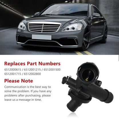 Engine Coolant Thermostat Housing For Mercedes-Benz W204, C204, S204, C218, X218, W212, A207, C207, S212, W166, X204, W447, W221, W222, R172, B906,B907, W639 Replaces A6512000615