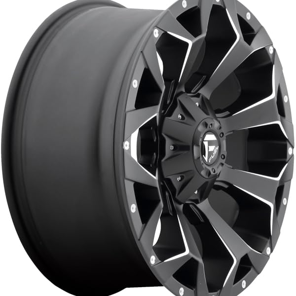 FUEL OFF-ROAD ASSAULT 17X8.5 5X4.25/5.0 5.73 25mm MATTE BLACK MILLED - D5461785G157