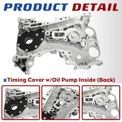 Head Gasket Set Timing Tool Kit & Timing Chain Cover With Oil Pump Inside - size: GM 1.4 timing chain kit with tool