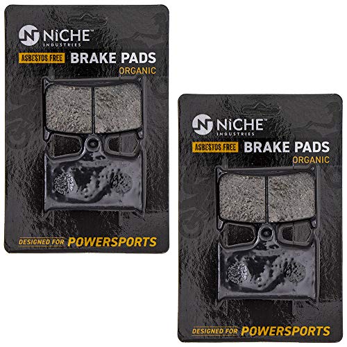 NICHE Front Rear Brake Pad for Triumph T2020393 T2020245 T2020692 Organic - size: Organic