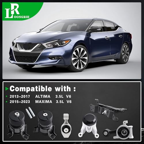 Engine Motor Mount and Transmission Mount kit Compatible with Altima - size: A4355HY A4365HY A4356HY A7362 A7386 A7372