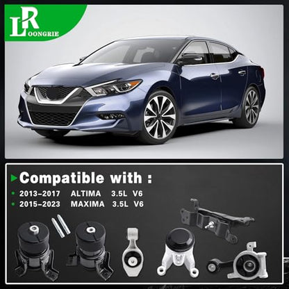 Engine Motor Mount and Transmission Mount kit Compatible with Altima - size: A4355HY A4365HY A4356HY A7362 A7386 A7372