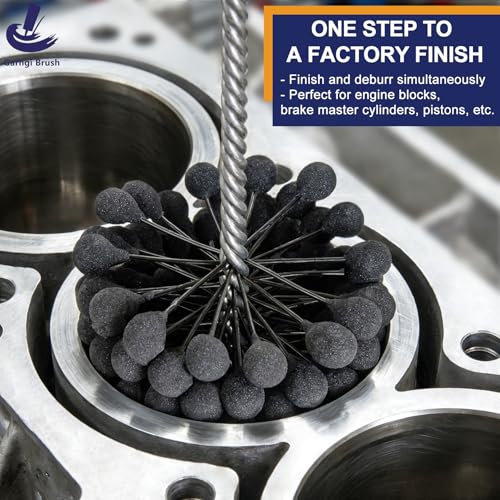 Garhgi 3 Inch (76.2mm) Cylinder Hone with 320 Grit Flexible Resilient Ball - size: 3.000"(76.2mm), style: 320 Grit