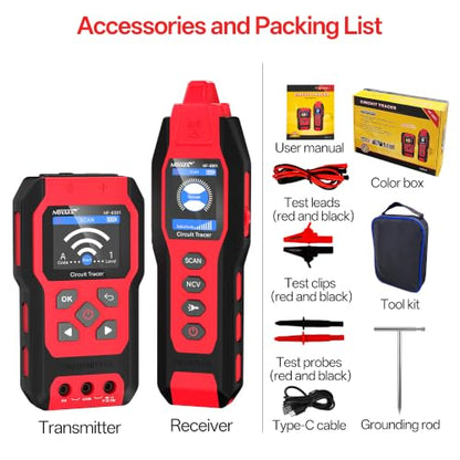 NOYAFA NF-8301 Circuit Tracer, Underground Wire Locator &Digital Multimeter