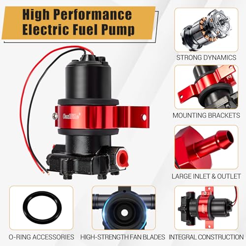 CarBole 110 GPH Electric Performance Fuel Pump DC 12V with Mounting Bracket