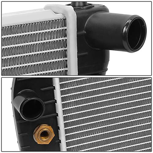 DNA Motoring OE Style 1-Row Radiator, 18” Aluminum Core Engine Coolant Assembly W/O TOC EOC, Compatible with 04-08 Chevy Aveo, Pontiac G3, Suzuki Swift, CU2774 42438331, OEM-RA-2774