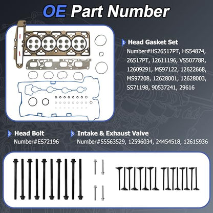 2.4 Timing Chain Kit w/Solenoid Water & Oil Pump for GM Chevy Ecotec 11-17