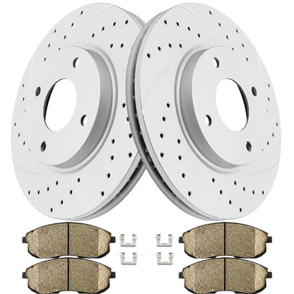 Acinoparts Front Brake Kit for 2009-2014 Nissan Cube 2007 2008 2009 2010 - size: ABK31463