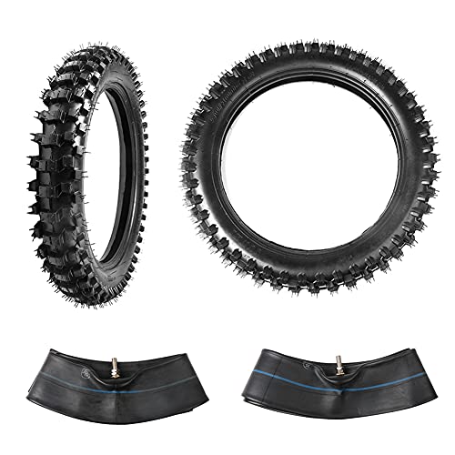 2 Set Tire and Inner Tube Sets Front 70/100-19 & Rear 90/100-16 for Dirt Bike, Replacement Motocross Off-Road Tire and Tube for All Pit Bikes 50cc up to 450cc