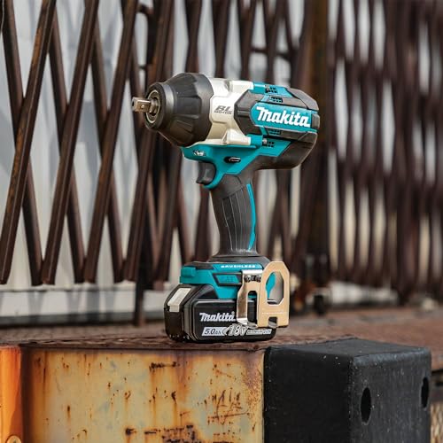 Makita XWT19T 18V LXT® Lithium-Ion Brushless Cordless 3-Speed 1/2" Sq. Drive Impact Wrench Kit w/Detent Anvil (5.0Ah) - style: Impact Wrench Kit