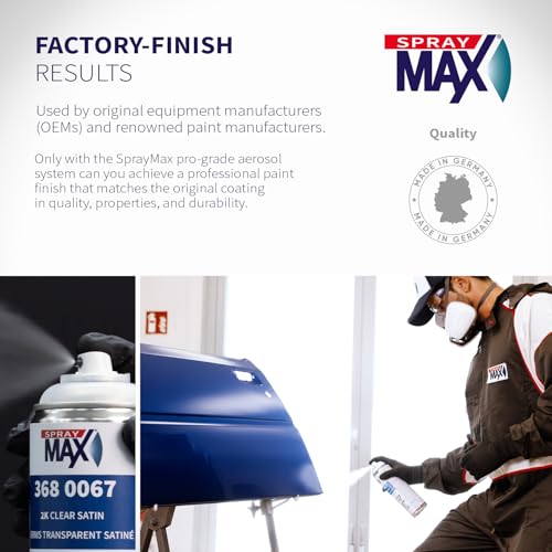 SprayMax 2K Semi Matte Clear Coat | 2K Satin Clear Coat Spray Paint