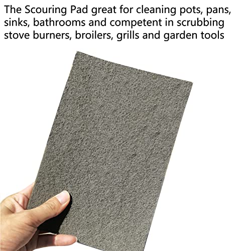 Premium 10 Pack 6" x 9" General Purpose Scuff Pads - Scuffing, Scouring, Sanding, Paint Primer Prep Adhesion Scratch - Surface Preparation Automotive Car Auto Body Woodworking Wood (Grey) - color: Gray