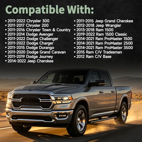 Engine Aluminum Valve Cover Kit Left And Right Compatible with 2011-2022 Chrysler Dodge Jeep Ram 3.2L 3.6L V6, Includes Gaskets And Bolts, Replace 05184069AN 05184068AN